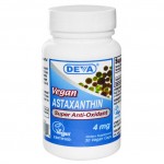 อาหารเสริม astaxanthin ราคาส่ง ยี่ห้อ Deva, Astaxanthin, Vegan, 4 mg, 30 Vegan Caps suplementary food